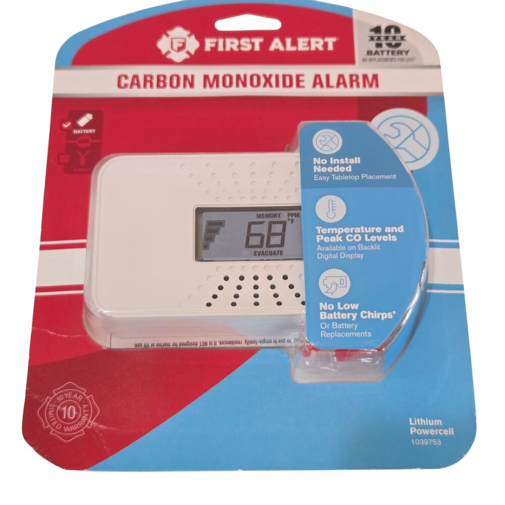 First Alert Carbon Monoxide Alarm New